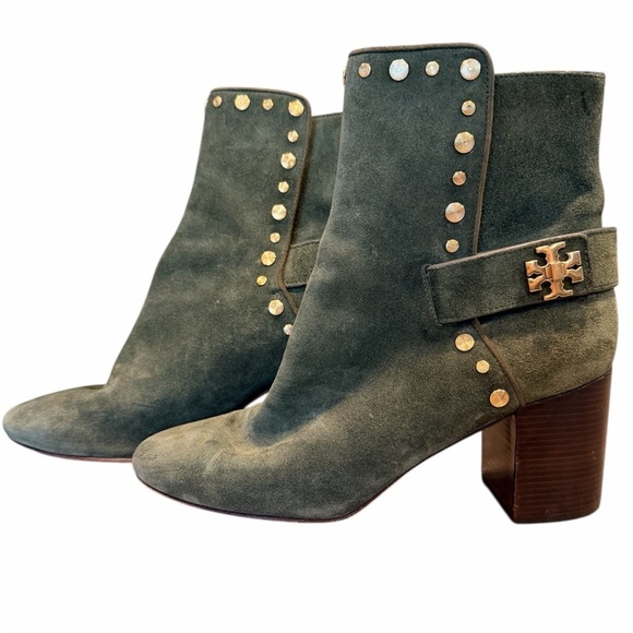 Tory Burch Kira Studded Bootie Olive – Size 9.5 - Picture 1 of 9